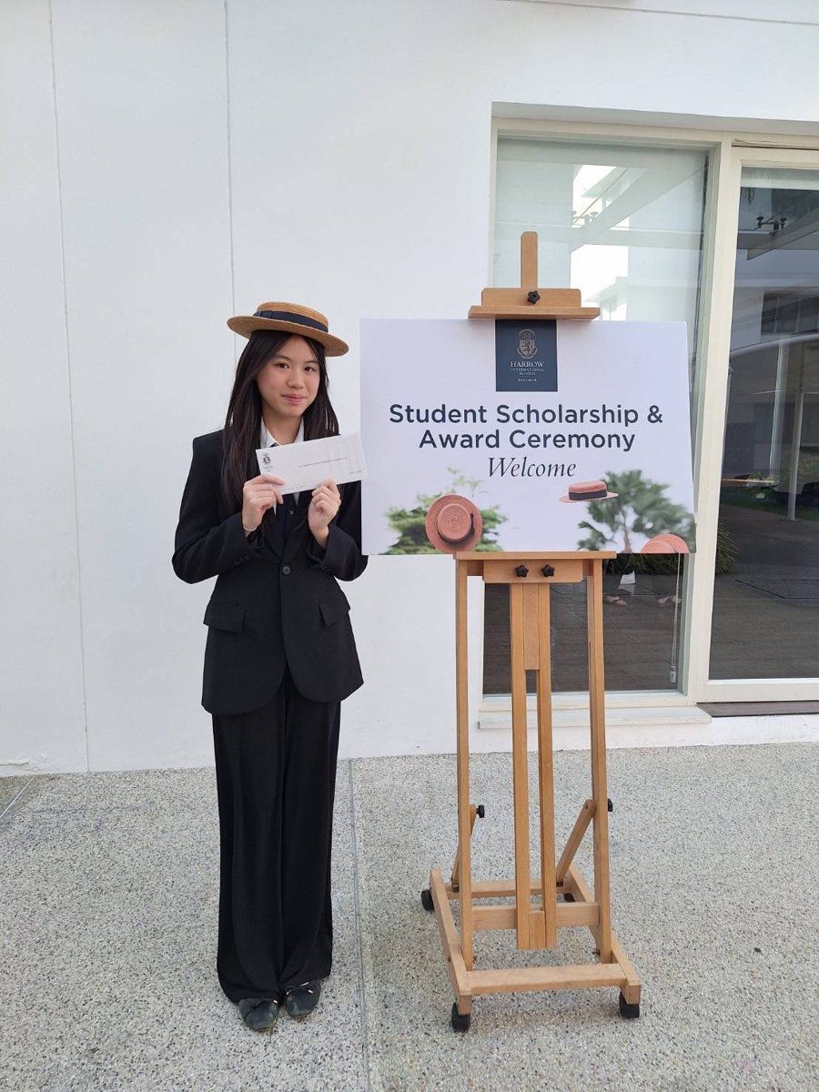 Kwankao at the Harrow Bangkok Student Scholarship & Award Ceremony