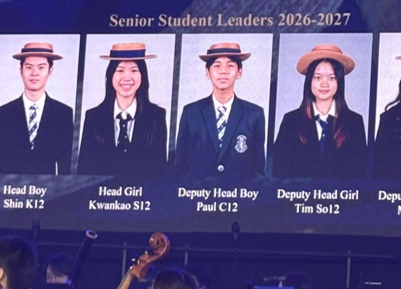 Senior Student Leaders 2026–2027 announcement