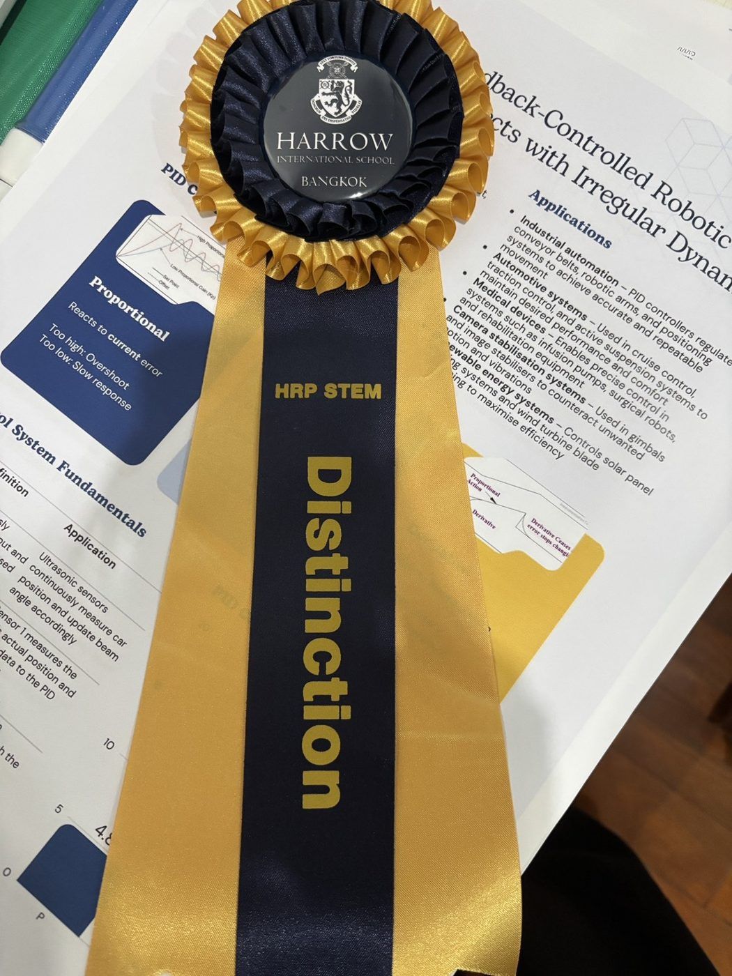 HRP STEM Distinction rosette