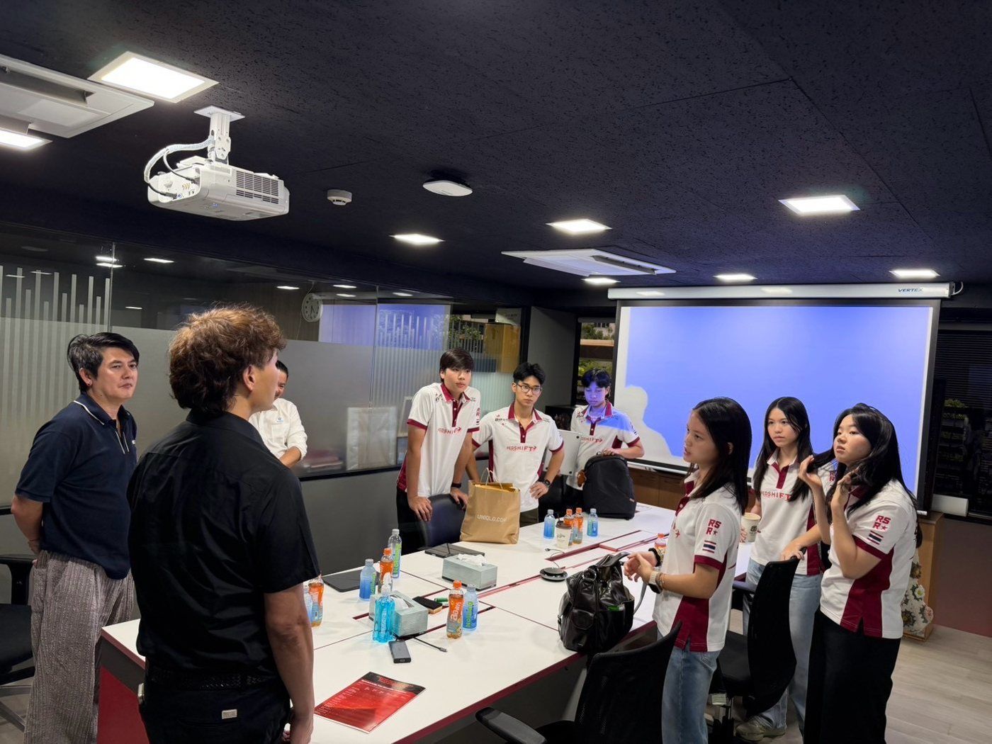 Team meeting with partners in a conference room
