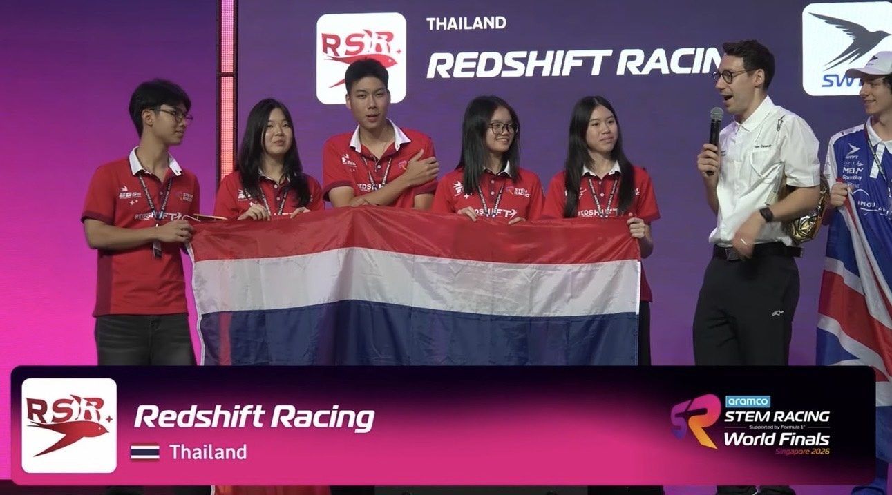 Redshift Racing on stage at the World Finals